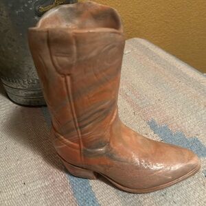 8” Alabaster Cowboy Boot, great shape no chips